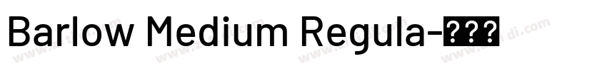 Barlow Medium Regula字体转换